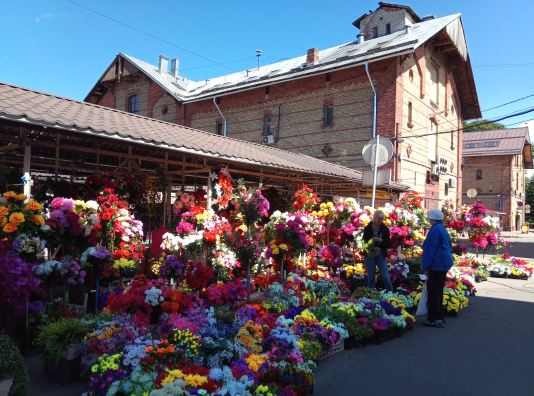 Marché fleurs Riga